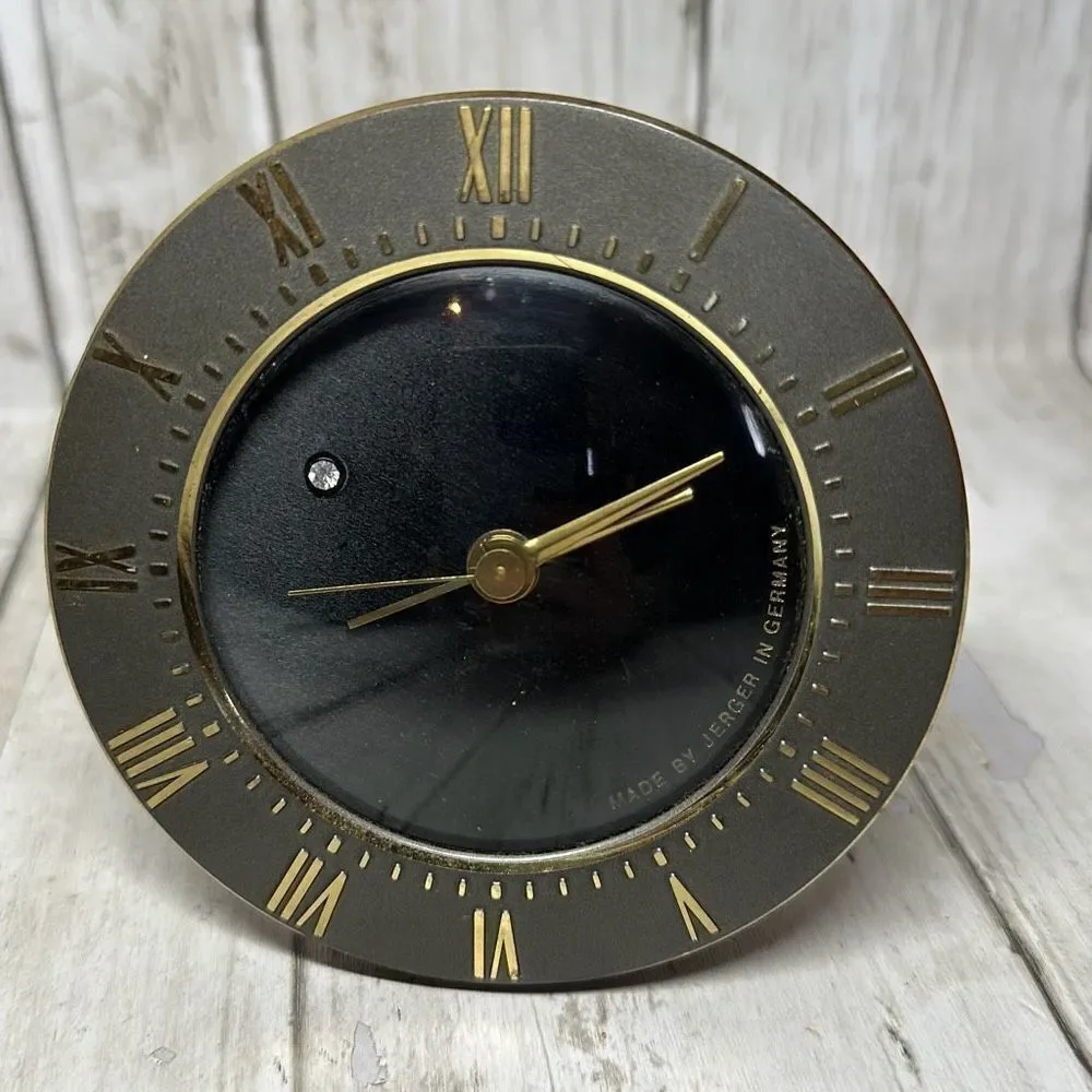 Vintage Jerger Quartz Alarm Clock‎ Made in Germany READ